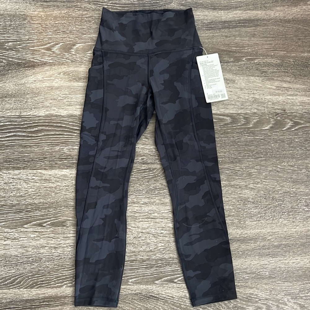 lululemon athletica Camo Leggings - Black and Gray